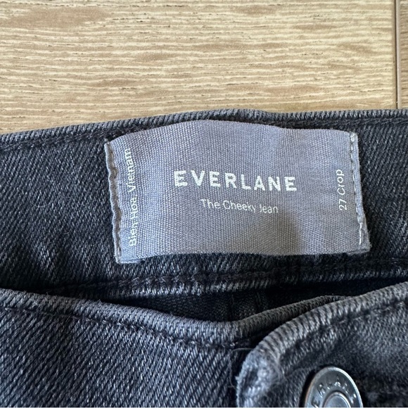 Everlane The Cheeky Jean Black Jeans 27 Crop - Picture 5 of 9